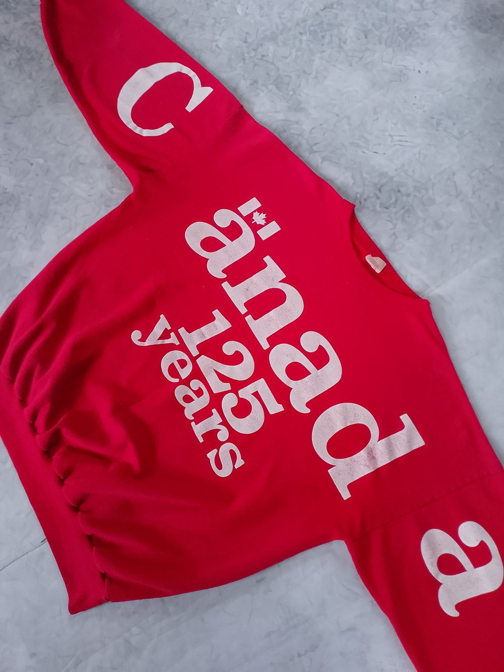 Vintage 1992 AOP Canada 125 Years Graphic Sweatshirt - Picture 12 of 14